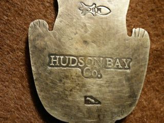 Hudson ' s Bay Company Trade Beaver Pendant Engraved Nicely Marked 3