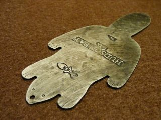 Hudson ' s Bay Company Trade Beaver Pendant Engraved Nicely Marked 7