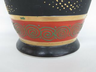 Moriage Nippon Satsuma Style Hand Painted Porcelain Japanese Vase 301B 10