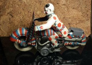 Vintage Mettoy | Clown Motorcycle | 1950 | Motor |