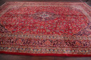 4TH OF JULY Vintage Traditional Floral RED Oriental Area Rug Wool 10 ' x13 ' 10