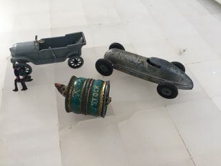 Tin Toys Germany,  1.  Clown Stock 30s,  Marklin Mercedes 40s,  Plank 1905,  Penny Toy