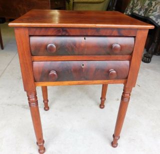 Antique Stand With Two Drawers (sheraton 1830)