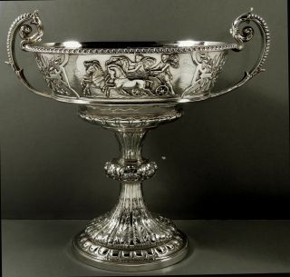 English Sterling Cup 1871 Frederick Elkington - Chariots 4