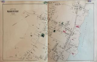 City Of Newburyport 4,  Massachusetts Lithograph Map 1884