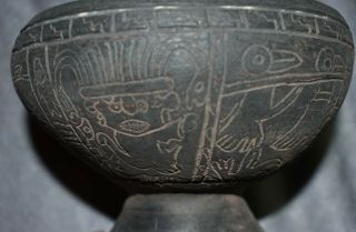 Orig $399.  Pre Columbian Chimu Figured Bowl 6 " Provenance