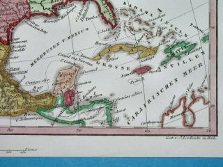 1848 RARE MAP TEXAS as PIPE UNITED STATES FLORIDA YORK CALIFORNIA 6
