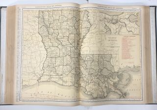 RARE 1922 LARGE RAND MCNALLY COMMERCIAL ATLAS OF AMERICA 4