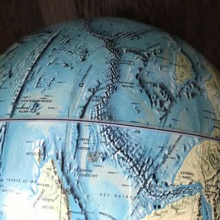Vintage (1971) National Geographic Physical Globe,  12 - Inch Globe No Stand 3
