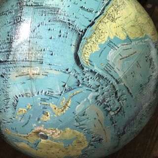 Vintage (1971) National Geographic Physical Globe,  12 - Inch Globe No Stand 4