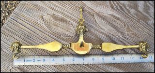 PRIVATE Collect84 Vtg BRASS Marble & Claw Feet Base LAWYERS SCALE 22 