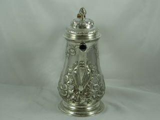 MAGNIFICENT,  GEORGE II silver COFFEE POT,  1757,  832gm 3