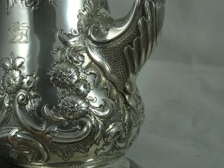 MAGNIFICENT,  GEORGE II silver COFFEE POT,  1757,  832gm 7