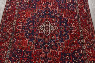 Stunning Geometric Collectible Vintage Area Rug Hand - Knotted Old Carpet 10 x 13 5