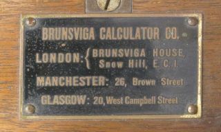 Early Brunsviga Mechanical Calculator 10