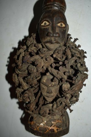 Orig $299 Kongo Nikisi Figure,  Holding Head,  Magic Bundle Early 1900s 12in Prov