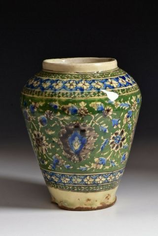 18th / 19th Century Persian Islamic Iznik Pottery Vase