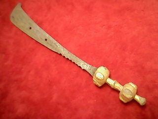 Rare King Gold Ceremonial Sword,  Ghana,  Africa