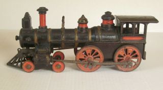 Ives Large 4 - 4 - 0 Locomotive and Tender,  ca.  1893 Cannonball Cast Iron Train 4