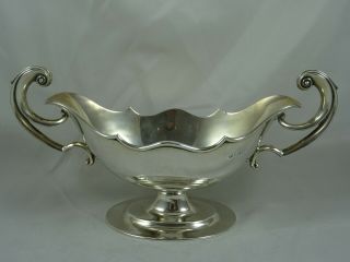 Stunning Solid Silver Oval Rose Bowl 1904,  505gm