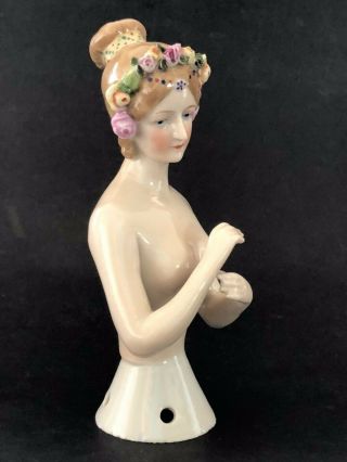 Antique Porcelain Half Doll Art Deco Lady GOEBEL Awesome Design 9