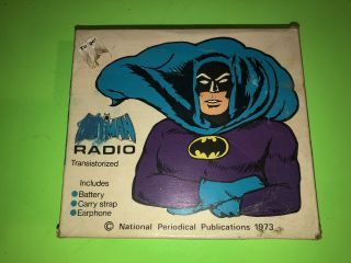 1973 BATMAN Transistorized Radio w/Box 3