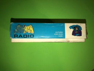 1973 BATMAN Transistorized Radio w/Box 6