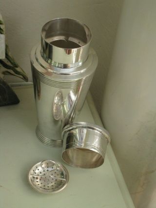 1 & 1/2 pint Art Deco cocktail shaker by Mappin and Webb 5