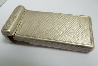 LOVELY RARE ENGLISH ANTIQUE VICTORIAN 1868 SOLID STERLING SILVER CIGARETTE CASE 10