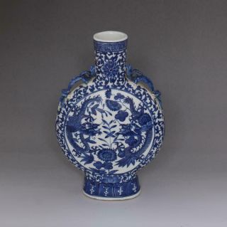 RARE OLD CHINESE BLUE AND WHITE PORCELAIN VASE WITH KANGXI MARKED (E80) 3