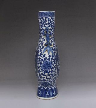 RARE OLD CHINESE BLUE AND WHITE PORCELAIN VASE WITH KANGXI MARKED (E80) 4