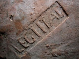 EXTREMELY RARE,  WELL PRESERVED ROMAN LEGIO I ITALICA STAMPED BRICK, 2