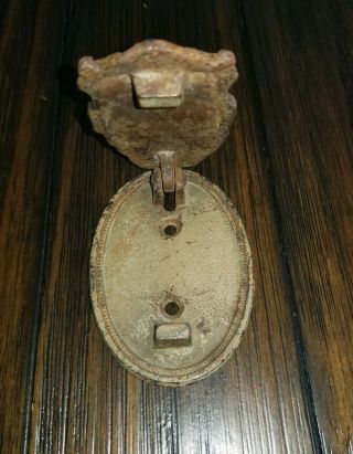Rare Antique HUBLEY Cast Iron Cottage Doorknocker 2