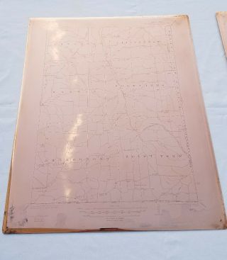 1926 USGS Antique Copper Printing Plates Greenwood York plus a hardcopy Map 3
