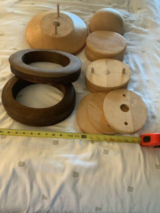 La Mode Wooden Millinery Hat Forms Blocks From Early 1900’s 10