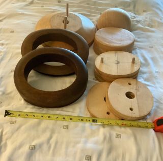 La Mode Wooden Millinery Hat Forms Blocks From Early 1900’s 12