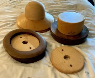 La Mode Wooden Millinery Hat Forms Blocks From Early 1900’s 6