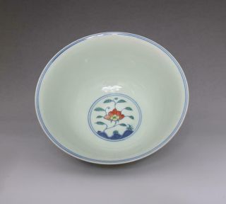 OLD RARE CHINESE BLUE AND WHITE PORCELAIN BOWL WITH CHENGHUA MARK (E130) 10