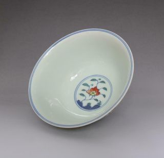 OLD RARE CHINESE BLUE AND WHITE PORCELAIN BOWL WITH CHENGHUA MARK (E130) 8