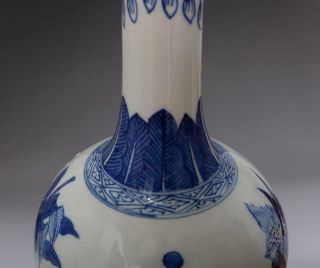 OLD RARE CHINESE BLUE AND WHITE PORCELAIN KYLINVASE (E150) 9