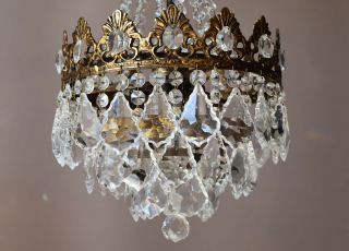 Antique Vintage Crystal Chandelier,  Ceiling lamp,  Lighting for Home Living,  Decor 4