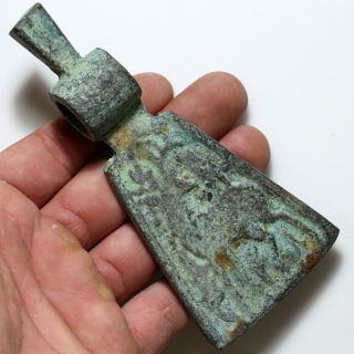 Circa 1000 - 500 Bc Luristan Bronze Ax Axe Head - Decorated