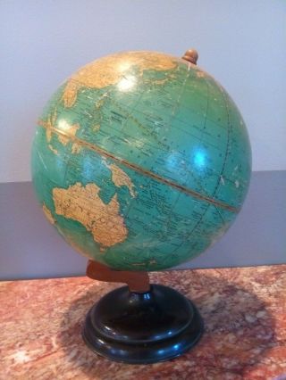 Antique 1935 10 " World Globe George F.  Cram 