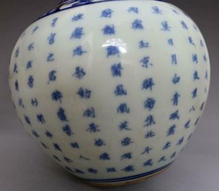 RARE OLD CHINESE BLUE AND WHITE PORCELAIN VASE WITH KANGXI MARKED (E131) 11