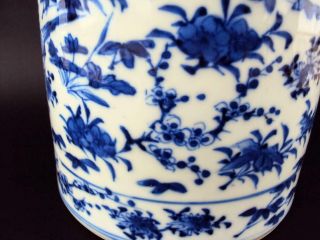 Impressive LARGE Chinese Antiques Porcelain Oriental Blue White Pot Vase 7