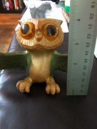 Russ Berrie RDF Oily Jiggler Doggy Owl 1967 4 Inch 7