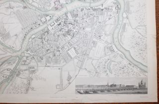 1852 Plan of the City of ST PETERSBURG George COX Antique Great Neva 10