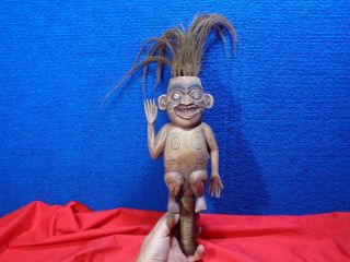 Primitive African Carved Sculpture Antique Tribal Art Witch Doctor Rattle