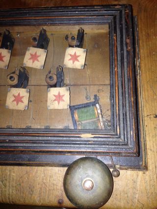 ANTIQUE EDWARDIAN 9 ROOM SERVANTS BUTLERS BELL CALL BOX ROOM INDICATOR 2