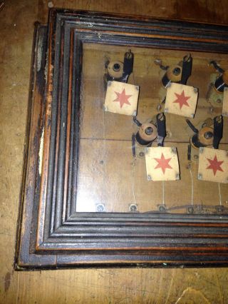 ANTIQUE EDWARDIAN 9 ROOM SERVANTS BUTLERS BELL CALL BOX ROOM INDICATOR 3